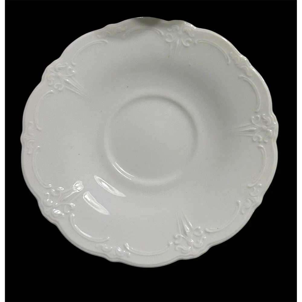 Hutschenreuther Germany Baronesse Cup & Saucer White Porcelain MINT Never Used